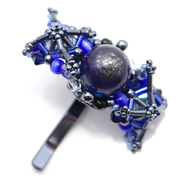 銀河のポニーフック ガンメタ(一点限定カラー) ヘアアクセサリー 【Byoryu [ びょうりゅう ]】 アクセサリー/ハンドメイド/作家