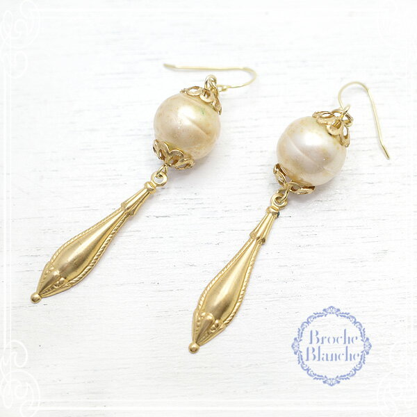乐天商城 - ハスケルパールのピアス 【Broche Blanche [ ブロッシュ ブランシュ ]】