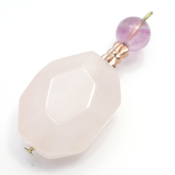 ローズクォーツアメジストペンダント...