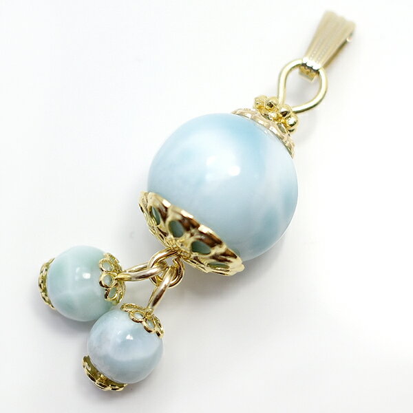 Elegant Cherryシリーズ ラリマー ペンダントトップ 【ROSAMIRUS [ ロサミルス ] 】 天然石 アクセサリー/作家/ハンドメイド