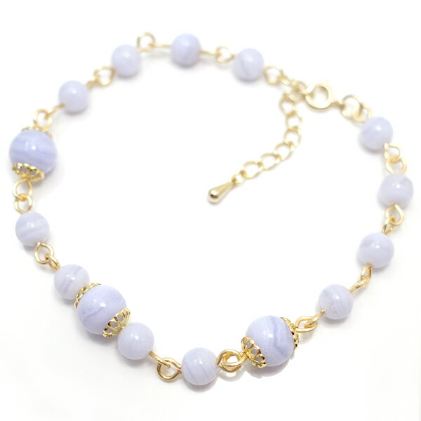 ブルーレースアゲートのブレスレット...