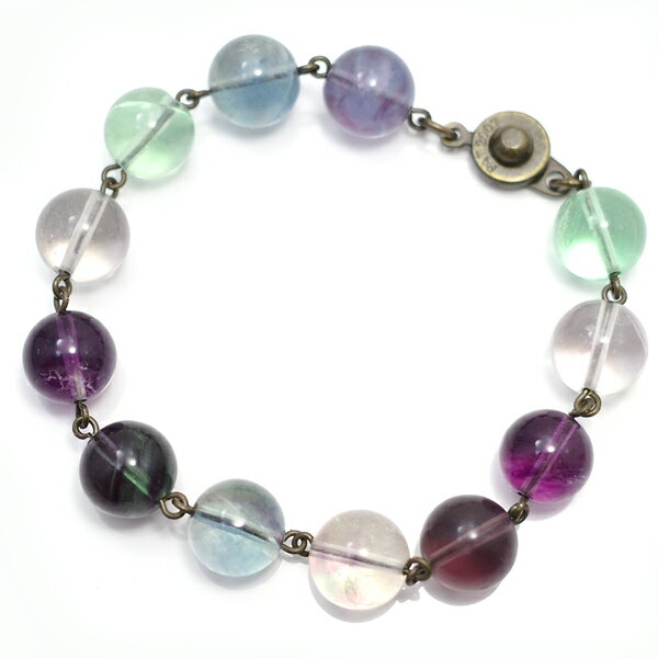 フローライトのラウンド ブレスレット 【GEM accessory】 天然石