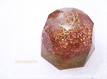 オルゴナイト クリスタルドーム (イエロー) パワーストーン 天然石 水晶 [わんだふるはうす] スピリチュアル 開運 癒し 浄化 幸運