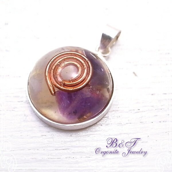 オルゴナイトジュエリー水晶アメジス...