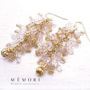 CO Icicle hung pierced earring yMEMORI STUDIOz