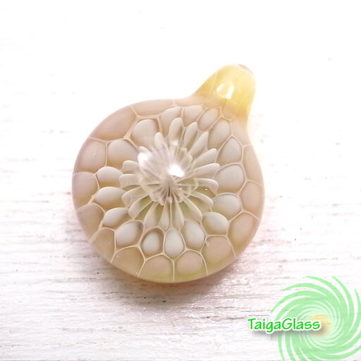 ホワイト ペンダントトップ パイレックス ガラスペンダント 【TaigaGlass】 ホワイト ペンダントトップ パイレックス ガラスペンダント 【TaigaGlass】