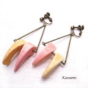 ボーンのイヤリング 【Kasumi~かすみ~】 アクセサリー/作家/ハンドメイド