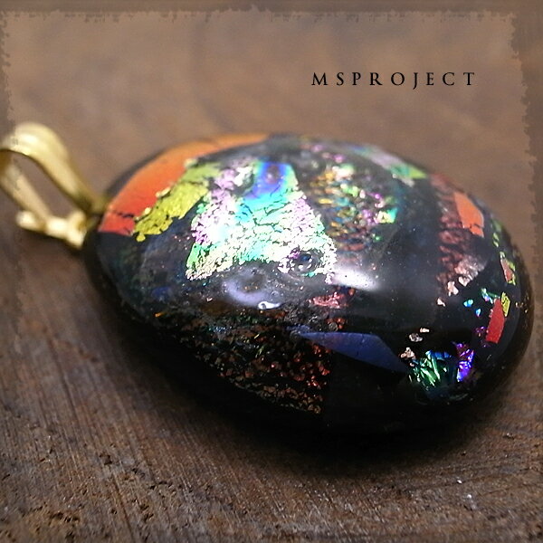 チタンガラスペンダント ネックレス ダイクロガラス NASA エムエスプロジェクト 【MS project 鬼束信】(4)