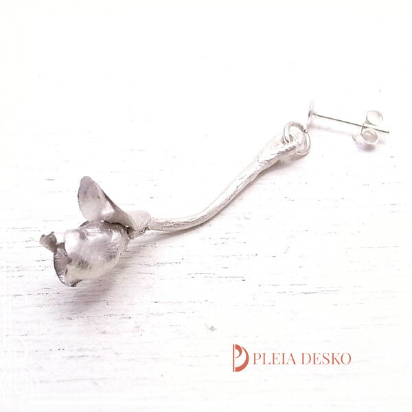 プレアデスの薔薇(片耳用ピアス) シルバー1000/925 PLEIA DESKO [ プレア デスコー ](4.0)