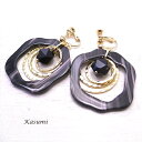 パープル虎目石のイヤリング 【Kasumi~かすみ~】 アクセサリー/作家/ハンドメイド
