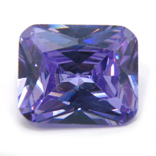 CZ オクタゴンカットルース 約6x8mm ラベンダー 10個入 キュービックジルコニア CZ オクタゴンカットルース 約6x8mm ラベンダー 10個入 キュービックジルコニア