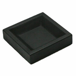 アクセサリー ディスプレイ トレイ 合成皮革 黒色 約125x125x18mm
