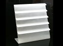 ピアス イヤリング スタンド ディスプレイ アクリル 約210x200x83mm クリアホワイト ピアスホルダー 展示 アクセサリー 収納 e-h-57