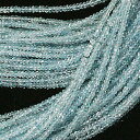 アクアマリン 【カットビーズ】 約3x2mm 《1/4連 約10cm》 天然石