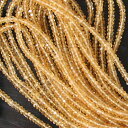 シトリン 【カットビーズ】 約3x2mm 《1/4連 約10cm》 天然石