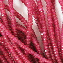ルビー 【カットビーズ】 約3x1.5mm 《1/4連 約10cm》 天然石