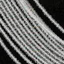 ホワイトトパーズ 【カットビーズ】 約1.9x1.2mm 《1/4連 約10cm》 天然石