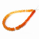 カーネリアン 【カットビーズ】 約3.2x2.3mm《1/4連 約10cm》 天然石