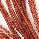 ガーネット 【カットビーズ】 約2.2x1.4mm《1/4連 約10cm》 天然石
