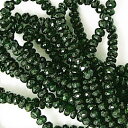 グリーントルマリン 【カットビーズ】 約6x4.4mm《1/4連 約10cm》 天然石