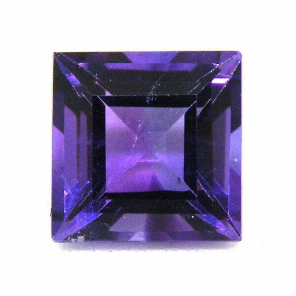 アメジスト スクエアカット 約3x3mm ルース 1個 裸石 天然石