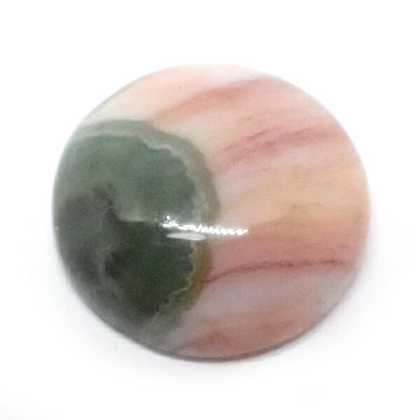 オーシャンジャスパー 【ラウンドカボション】 ルース約 14mm マルチカラー 1点物 裸石