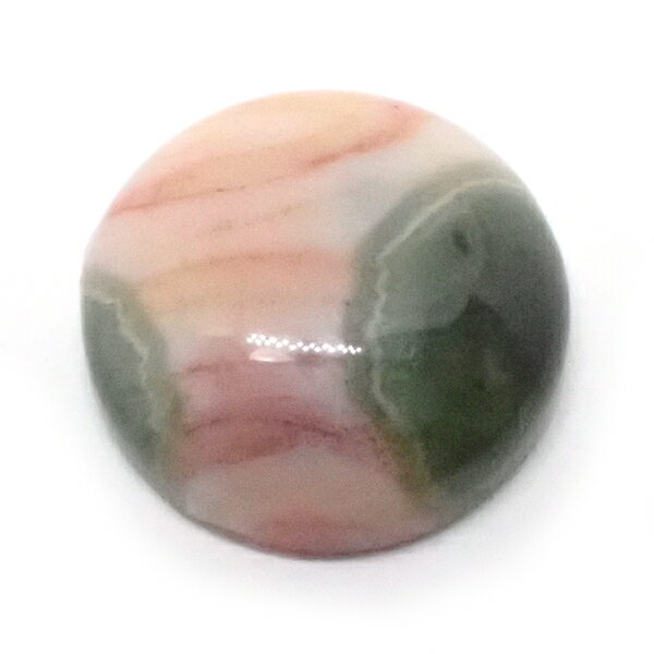 オーシャンジャスパー 【ラウンドカボション】 ルース約 14mm マルチカラー 1点物 裸石
