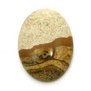 ピクチャージャスパー　【オーバルカボッション】 大きめBIGルース 約30x22mm 《1個》 裸石 天然石