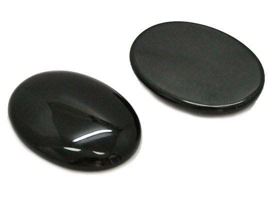 オニキス 【オーバルカボッション】 大きめBIGルース 約40x30mm 《1個》 裸石 天然石 2