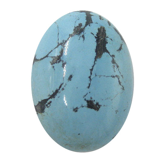 アリゾナ産ターコイズ トルコ石 【オーバルカボション】ルース 18x25x6mm 天然石 ルース 裸石