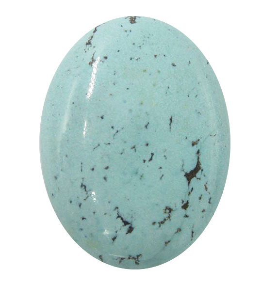 中国産 ターコイズ トルコ石 【オーバルカボション】ルース 18x25x5.5mm 天然石 ルース 裸石