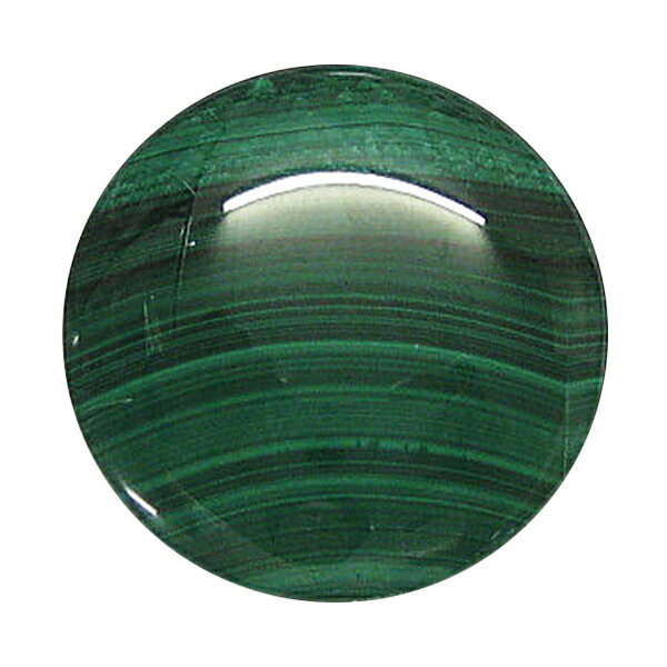 マラカイト 【1点限定 ラウンドカボション】 ルース 裸石 約30x30x5mm 天然石