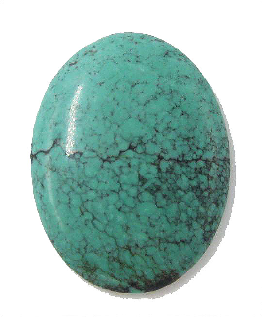 中国産 ターコイズ トルコ石 【オーバルカボション】ルース 30x40x6mm 天然石 ルース 裸石