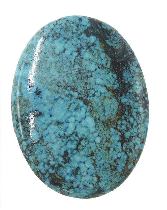 中国産 ターコイズ トルコ石 【オーバルカボション】ルース 30x40x5mm 天然石 ルース 裸石