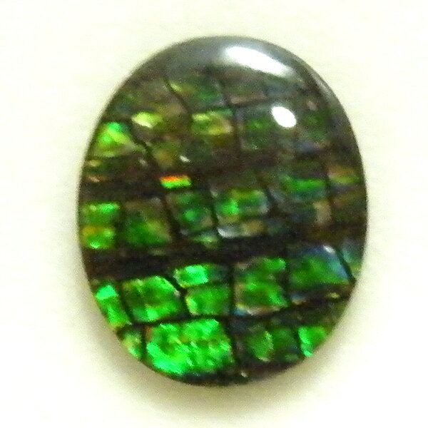 アンモライト(Ammolite) 1点限定 トリプレットルース 約9x11mm 2.46ct 裸石 ルース アンモナイト