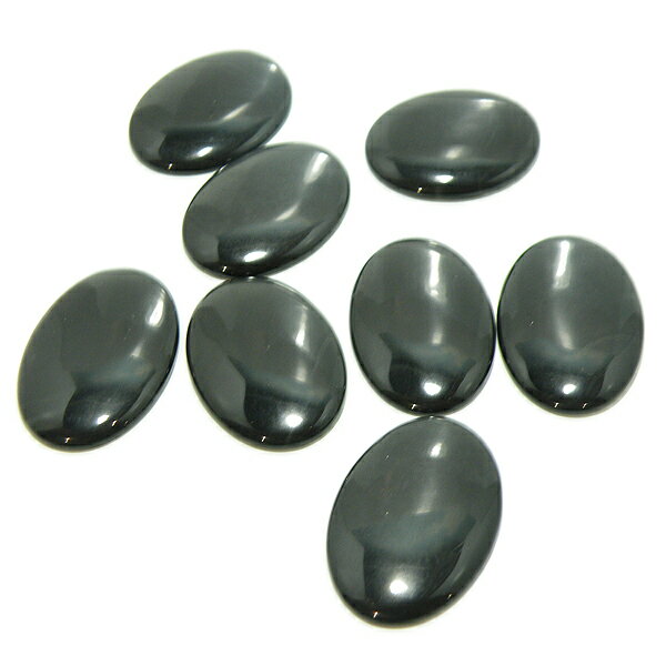 オブシディアン(Obsidian) 【オーバルカボション】 ルース 40x30mm ルース 天然石