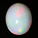 オパールは水中で微小な珪酸球が沈殿し、岩石の隙間などに密に蓄積して形成される石です。 水晶等と同じく、珪素をメインにする鉱物ですが、その成り立ちから水分が多く、硬度も非常に柔らかい石です。 珪酸球の並びが規則的なものは、見る角度によって変化しながら虹色に輝く遊色効果を持つオパールをプレシャスオパールと呼び、 きらめかないタイプのものはコモンオパールと呼んで区別します。 ─────────────── ■サイズ 　12.7×15.4×8.5mm　7.64ct ■石の名前 オパール（opal) ■産地　エチオピア ■カット　オーバルカボション ■注意事項 　 ※1点限定です。 ※専用ケースが付属します。 ※時間差で売り切れの場合がございます。 ※多少のサイズ誤差はご容赦ください。 ※色味が画像と若干異なる場合があります。予めご了承くださいませ。 ─────────────── 【当店のご紹介】私たちジュエリーパーツ工房は、アクセサリー、ジュエリー、アクセサリーケース、ジュエリーケース、ワイヤーなどを取り扱い、チェーン、ネックレス、ブレスレット、ピアス、リング、イヤリング、チャーム、レザーコード、などのアイテムを取り揃えています。アンティーク、花、星、ヴィンテージ風柄、等の雑貨にも合わせやすく、セット商品やオリジナルの作家作品など、新作、春、夏、秋、冬、一点物など多数ご用意しております。人気の天然石も多く取り扱い、ルース(裸石)、スワロフスキー、カボション、大ぶりな原石の状態や、鉱石の状態でもバラ売りをしています。シルバー、ゴールド、ガラスなど、彫金をする時に、電磁波防止、電磁波過敏症にお悩みの方、スピリチュアル、瞑想、心が浄化したり、幸運を引き寄せたりするようなパワーストーン、タンブルをお探しの方、ヒーリング効果、癒し効果、誕生石、ご縁のお守り変わりにオススメな天然石をご用意しております。自作のハンドメイドアクセサリー作成、ハンドクラフト、手作りアクセサリー、手芸、セルフアレンジに必要な金具、レジン、パーツ、ツール、キット、部品、道具、樹脂、シルバーアクセサリー作りに必要な、シルバーチェーン、シルバービーズ、チェコビーズ、シルバーパーツ、天然石アクセサリー作りに必要な、天然石ビーズ、天然石パーツ、他にもストラップ作りや、スマホケースやデコ用商品、オリジナルのタッセル、チョーカー、フリンジ、ハーバリウム、ボタン、ヘアゴム、フック、リース、オーナメント、ステンドグラス、ヘアアクセサリー、ノンホールピアス、ヘアタイ、リボン、ブローチ、刺繍、フープ、ピンバッジ、バッグ、リュックにも使える素材がいっぱいです。アート現場で使える素材や材料も多くありますので、ワークショップ、ギャラリー、イベント、宝探し用の備品、景品など、資材用としてもお使い頂けます。アクセサリーの収納ボックスも多くあり、きれいな海外ブランドのアイテムをおしゃれにディスプレイができ、かわいい、ルースケースのご用意もあります。クリスマス、ハロウィン用、時期により、福袋、セール、アウトレットを開催する場合もございます。安い、激安の宝飾の卸売もご相談ください。ランキング掲載商品もございますので、大切な方へのギフトやプレゼントにもいかがでしょうか。3,980円で送料無料となり、メール便の対応もしています。レディース(女性用)、メンズ(男性用)、キッズ(子供用)を対象としております。結婚式、二次会など、ママコーデに。インスタ映えし、ディスプレイ、インスタ背景、ウェディング用にもいかがでしょうか？商品撮影で使っている備品には、浅草橋、日暮里、蔵前、馬喰町問屋街、横山町問屋、表参道、渋谷、青山、銀座、ハワイ、ディズニー、貴和製作所、東急ハンズ、スタッカーズ、オカダヤ、ユザワヤ、クラフトハートトーカイ、ルミネ、パルコ、ザラ、ユニクロ、しまむら、チチカカ、マライカ、チャイハネ、などで用意したものを使っています。 オパール■OPAL■日本語名：蛋白石(たんぱくせき)石言葉：創造・活力誕生石：10月誕生日石：6月24日ウォーターオパール：7月29日ブラックオパール8月14日ファイアーオパール＜鉱物データ＞1．硬度・比重：モース硬度5．5比重：1．9-2．22．結晶：なし3．成分・種類：化学式成SiO2・nH2Oプレシャス・オパール(preciousopal)　遊色効果をもつもので特に珍重される。コモン・パール(commonopal)遊色効果があまりないもの。木蛋白石(woodopal)堆積岩中に埋没した樹木の幹や動物の遺骸と交代したものがあり、樹と交代したもののこと。研磨するときれいな木目がでるので、珍重されている。4．産出地：オーストラリア、メキシコなど世界で生産されるオパールの97％がオーストラリア産5．色：白色。他に褐色、黄色、緑色、青色、明度の有るもの、不透明なものと、様々なものが存在する。遊色効果を持つものもある。ガラス光沢をもつものが宝石として扱われる。6．性質・特徴：水中で微小な珪酸球が沈殿し、岩石の隙間などに密に蓄積して形成される石で、珪素をメインにする鉱物だが、その成り立ちから、水分が多く、硬度も非常に柔らかい。オパールは宝石の中で唯一水分を含むため、原石はカットされる前に充分天日で乾燥させなければならない。乾燥に耐えられたオパールだけをカットし指輪などの宝飾品に加工される。7．由来など：名前は、ギリシア語で目を意味するOpthlmus、または、そのラテン語化opalus、サンスクリット語で（宝）石を意味するUpalasなどの説がある。古代ローマ人はオパールを世に広め、博物学者の大プリニウスは、「オパールは帝国における全宝石原石中、最も珍重され、価値あるものである」と記している。また、マルクス・アントニウスはクレオパトラに、ハンガリー産のオパールを送ったとの説がある。もう少し時代が下がると、ナポレオンは王妃に「トロイの炎上」と呼ばれる赤い最上のオパールを送り、イギリスのヴィクトリア女王は、植民地オーストラリアから産出されるオパールにひときわ愛着を示し、「希望の星」として有名にした。