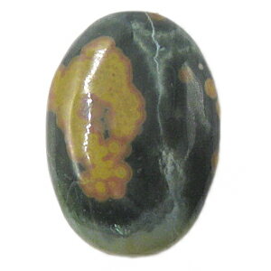 オーシャンジャスパー 【オーバルカボション】 ルース 裸石 約 21.5x30x6.5mm マルチカラー 1点物