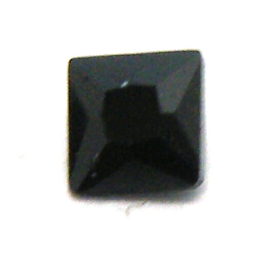 スピネル ブラック 【スクエアカット】 約2.5mm ルース 《1個》 天然石 裸石 スピネル ブラック 【スクエアカット】 約2.5mm ルース 《1個》 天然石 裸石