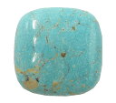 ターコイズ トルコ石 【クッションボションルース】 裸石 20x20x7mm 1点物