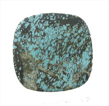 ターコイズ トルコ石 【クッションボションルース】 裸石 20x20x6.5mm 1点物