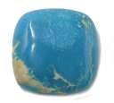 ターコイズ トルコ石 【クッションボションルース】 裸石 20x20x7mm 1点物