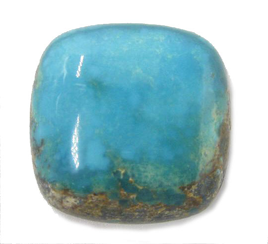 ターコイズ トルコ石 【クッションボションルース】 裸石 20x20x7mm 1点物
