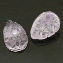 アメジスト 【天然石パーツ】 彫刻パーツ いろいろなパーツ 約10x7x4mm 《1個》
