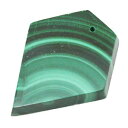 マラカイト 【天然石パーツ】 5角形パーツ いろいろなパーツ 約24x20x4mm 《1個》