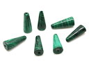マラカイト 【天然石パーツ】 円錐パーツ いろいろなパーツ 約15x3~6mm 《1個》