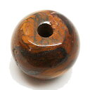 タイガーアイ 【天然石パーツ】 ビーズパーツ 約17x20mm 《1個》