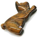 タイガーアイ 【天然石パーツ】 置物 パーツ 動物 約24x16x8mm 《1個》