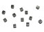 ヘマタイト 【天然石チャーム】 キューブ四角パーツ いろいろなパーツ 約3mm 《10個》